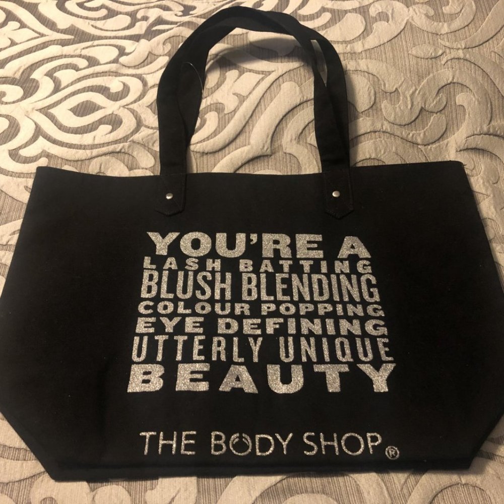 The Body Shop Black Friday Tote Bag Purse Beauty - Picture 2 of 4